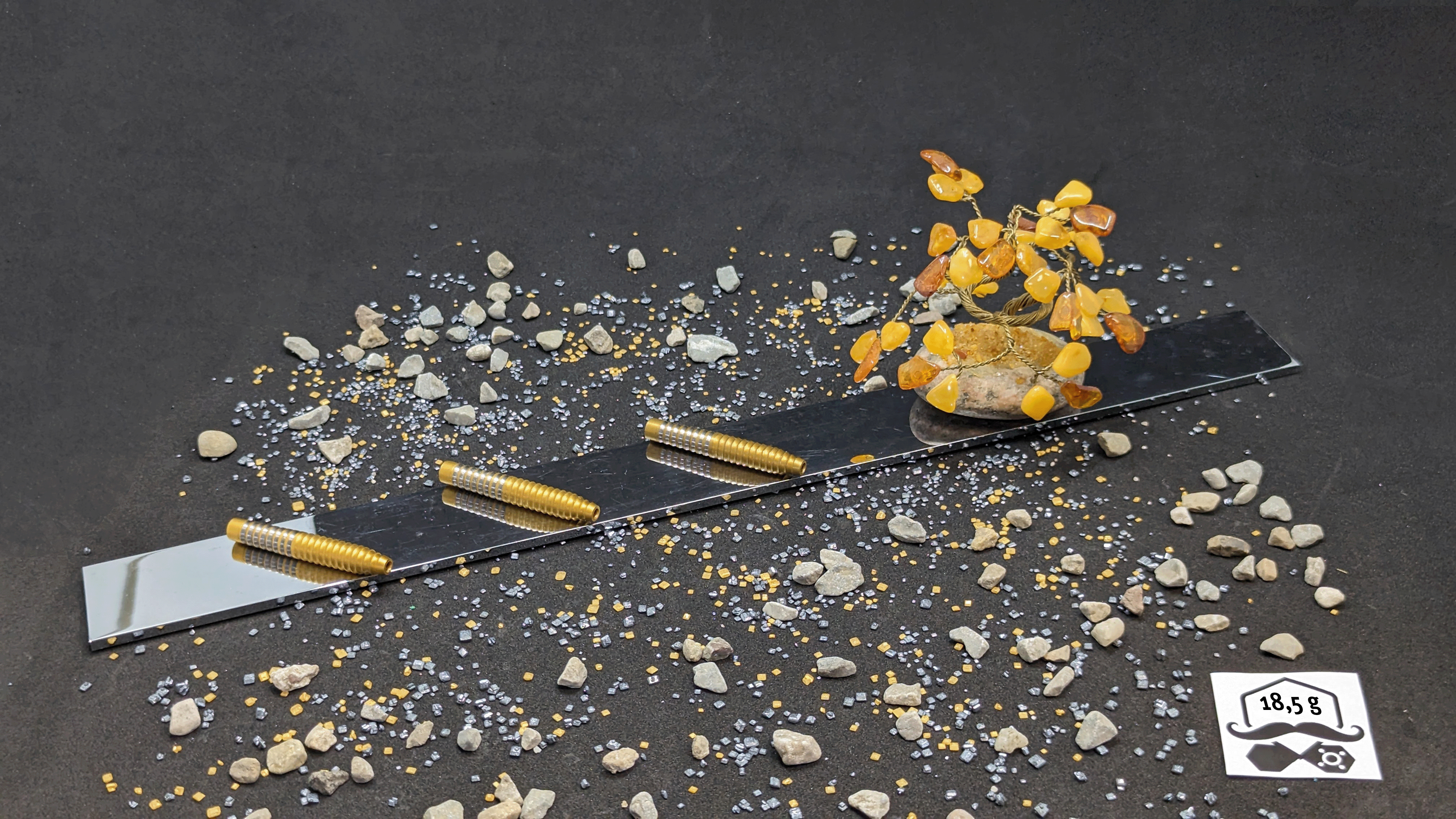 > > > > Aurum Ascend < < < < 3er Set Barrels in Gold - 18,5g