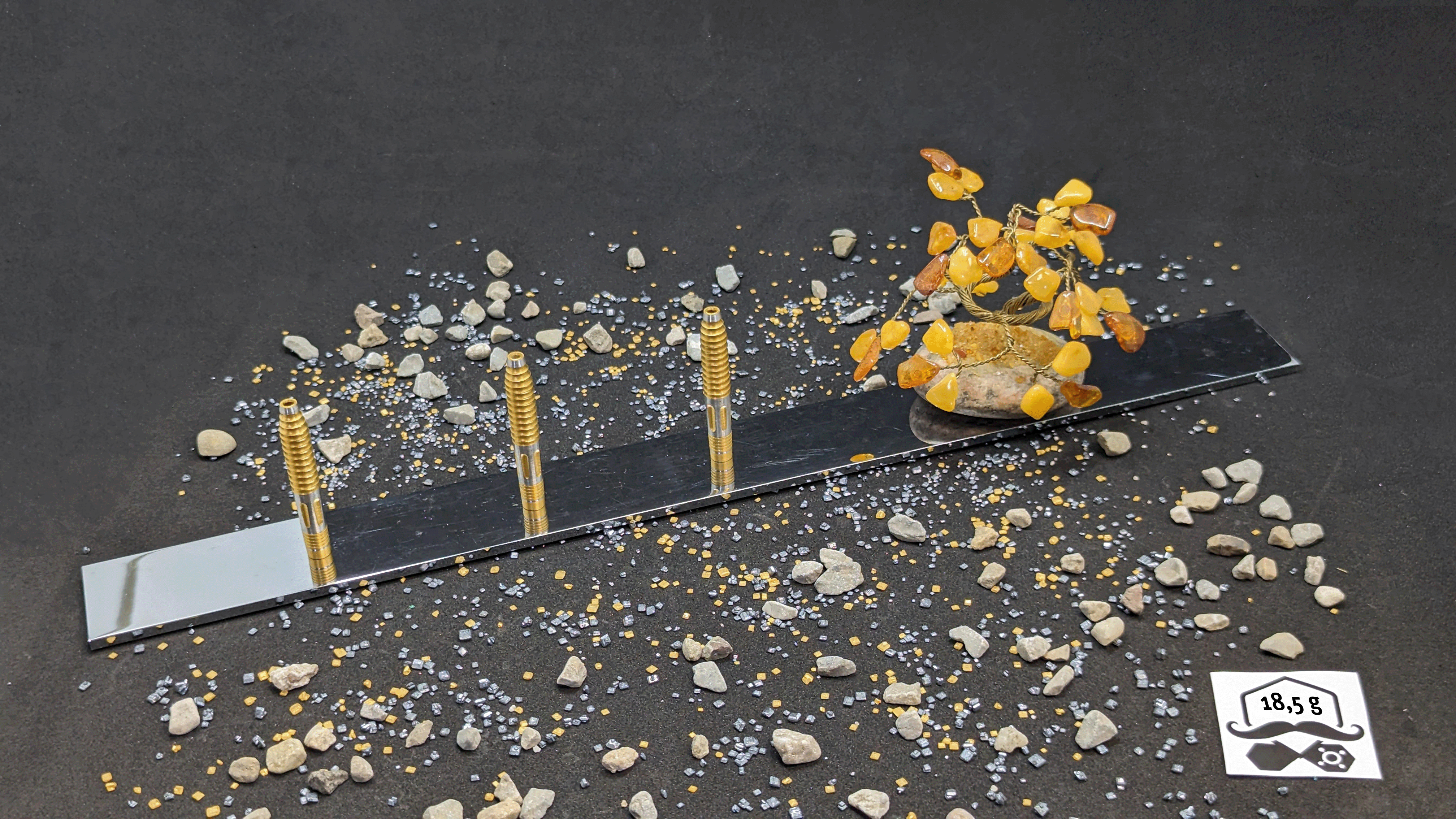 > > > > Aurum Apex < < < <  3er Set Barrels in Gold - 18,5g – Bild 2