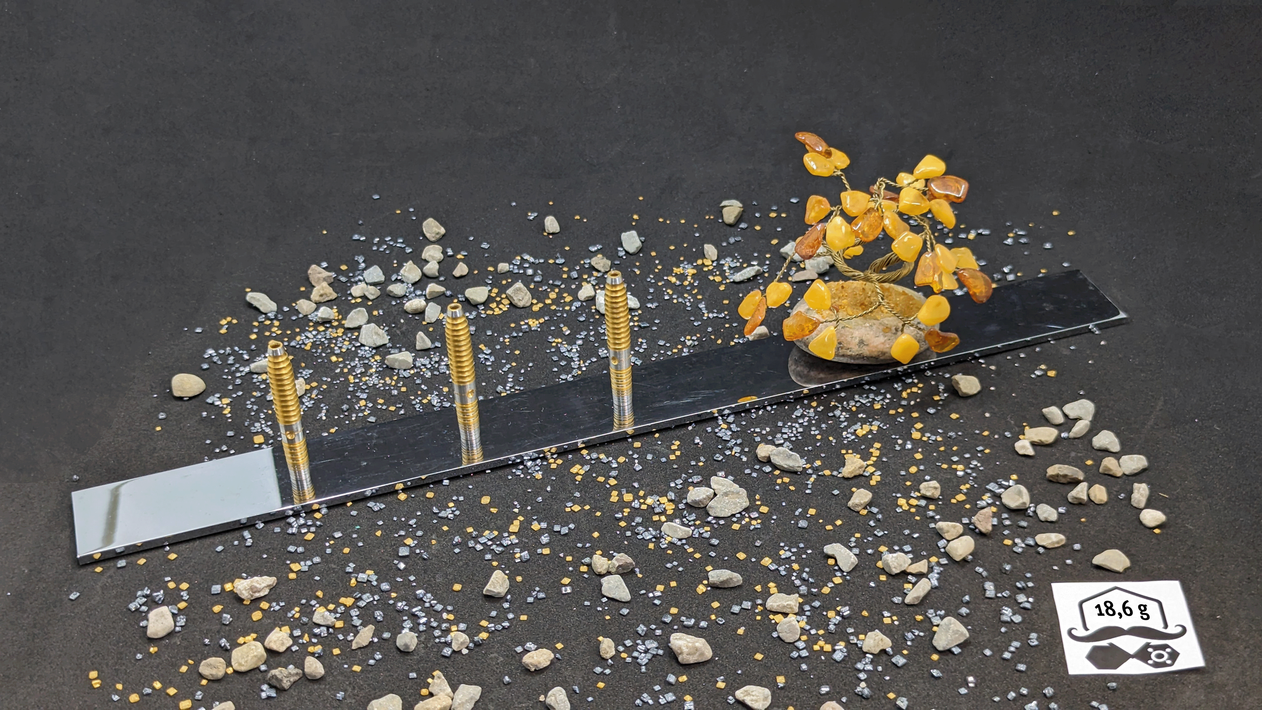 > > > > > Aurum Aim < < < < <  3er Set Barrels in Gold - 18,6g – Bild 2