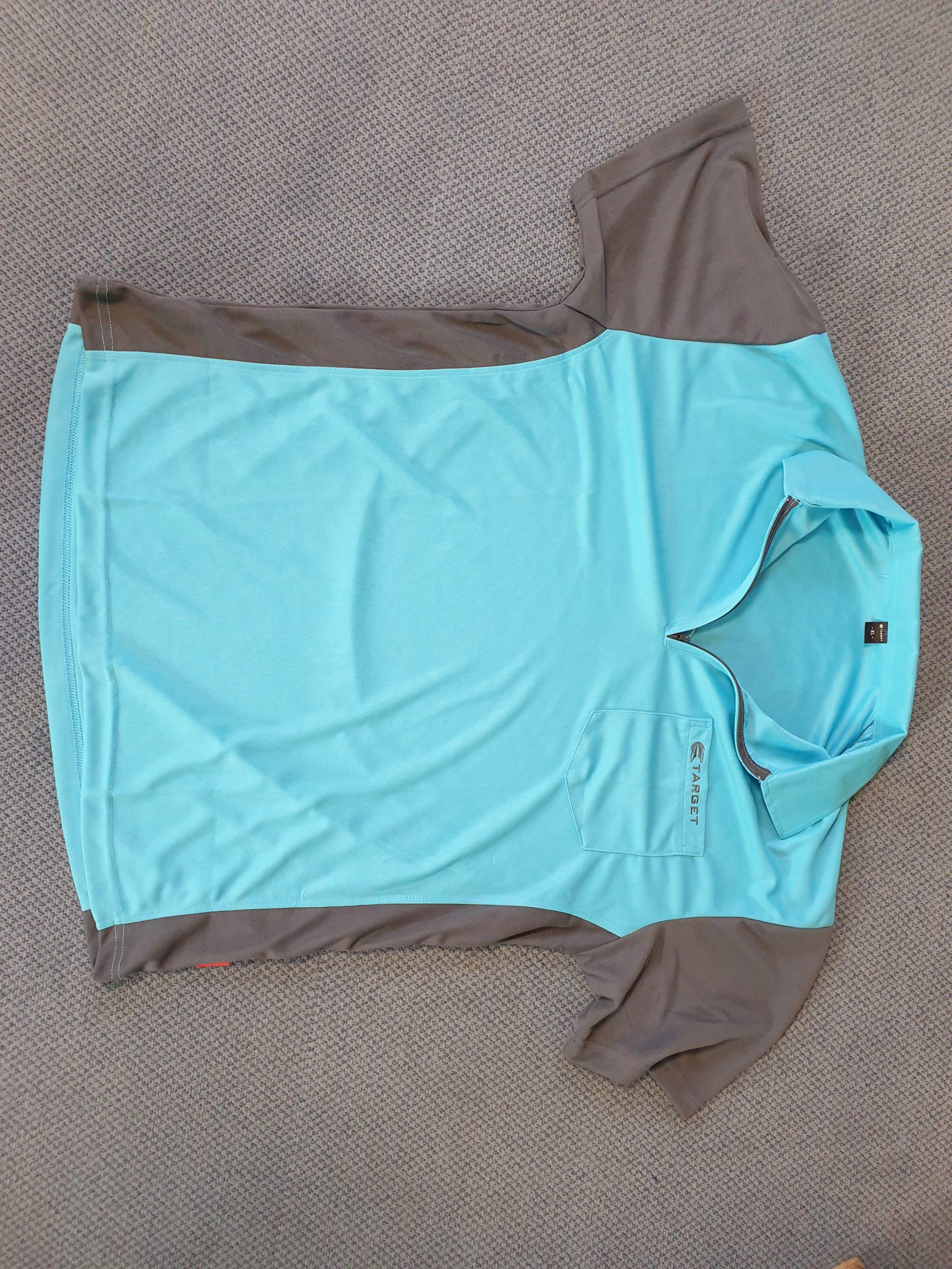Target Coolplay Hybrid Shirt blau/grau Größe: XL