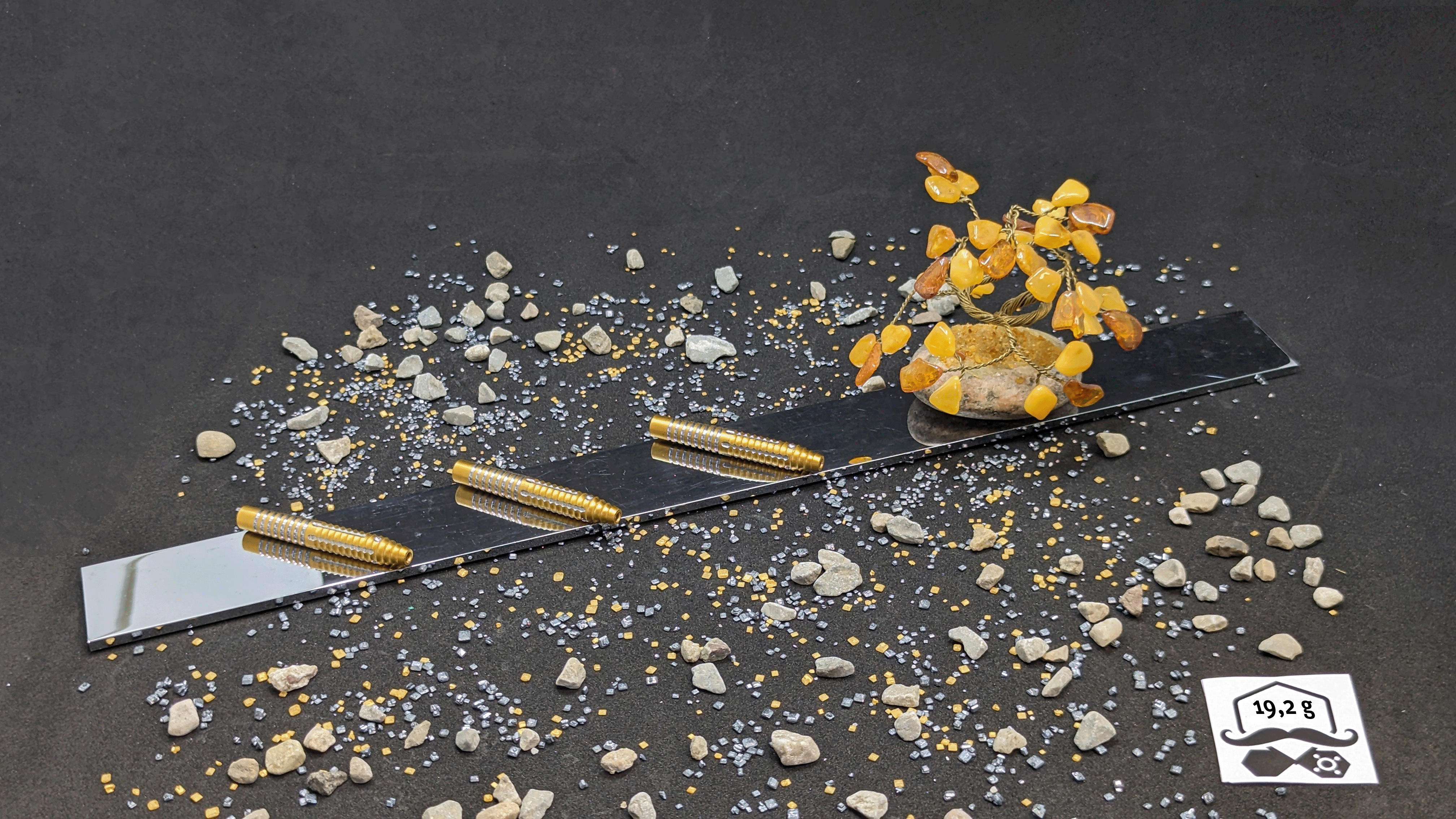 > > > > Aurum Aurora < < < < 3er Set Barrels in Gold - 19,2g