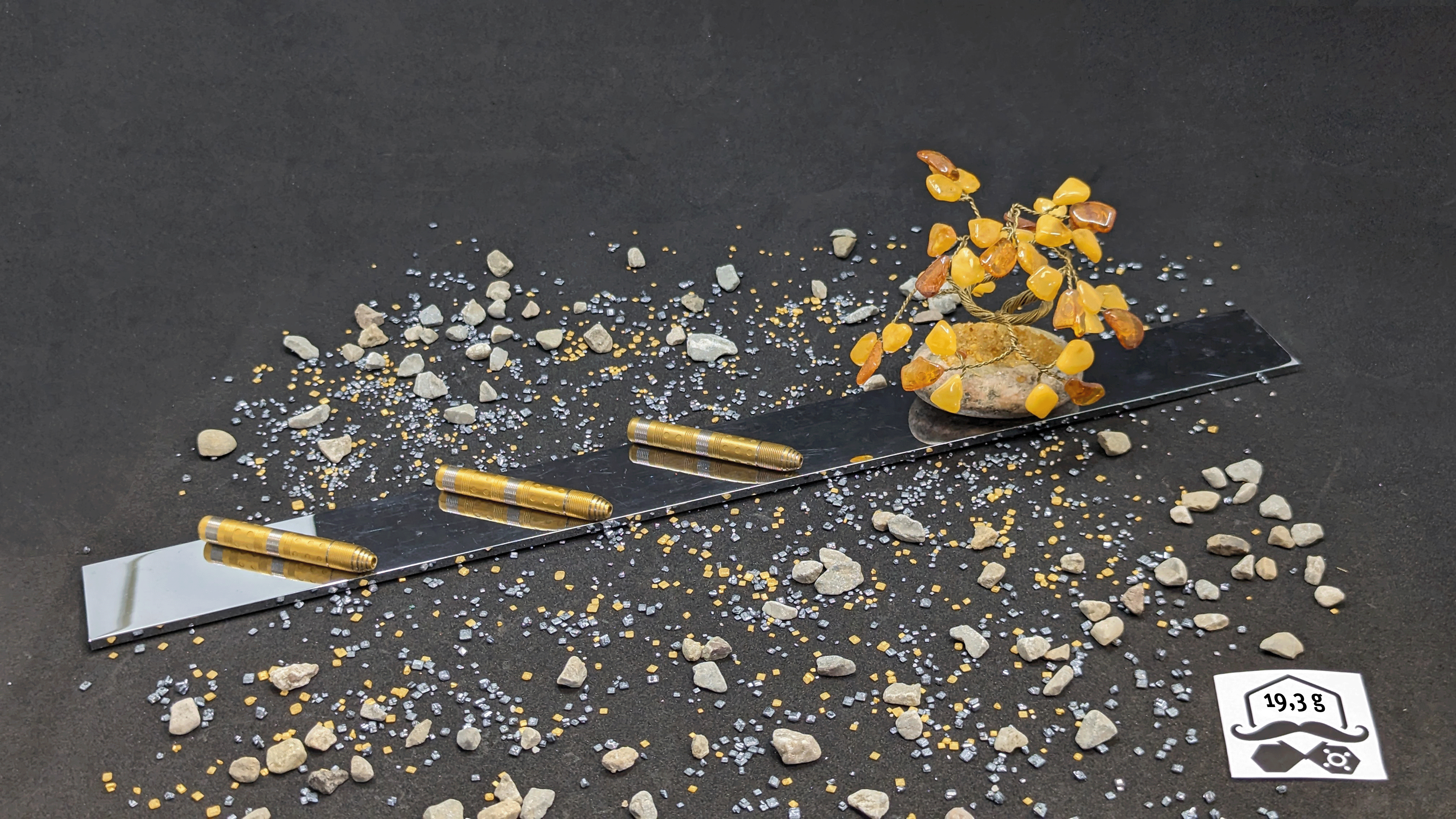 > > > > Aurum Astute < < < < 3er Set Barrels in Gold - 19,3g
