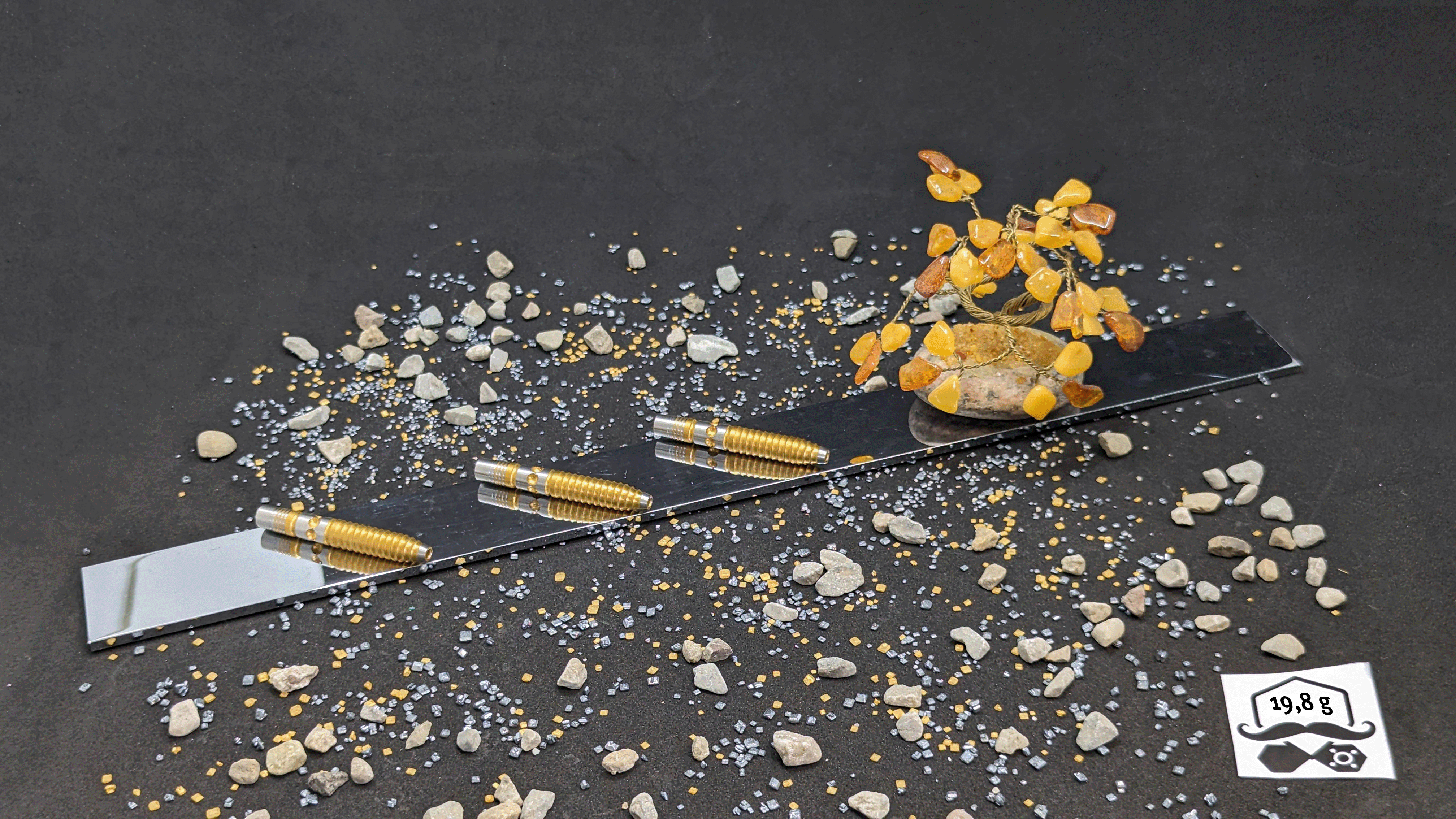 > > > > > Aurum Avid < < < < <  3er Set Barrels in Gold - 19,8g
