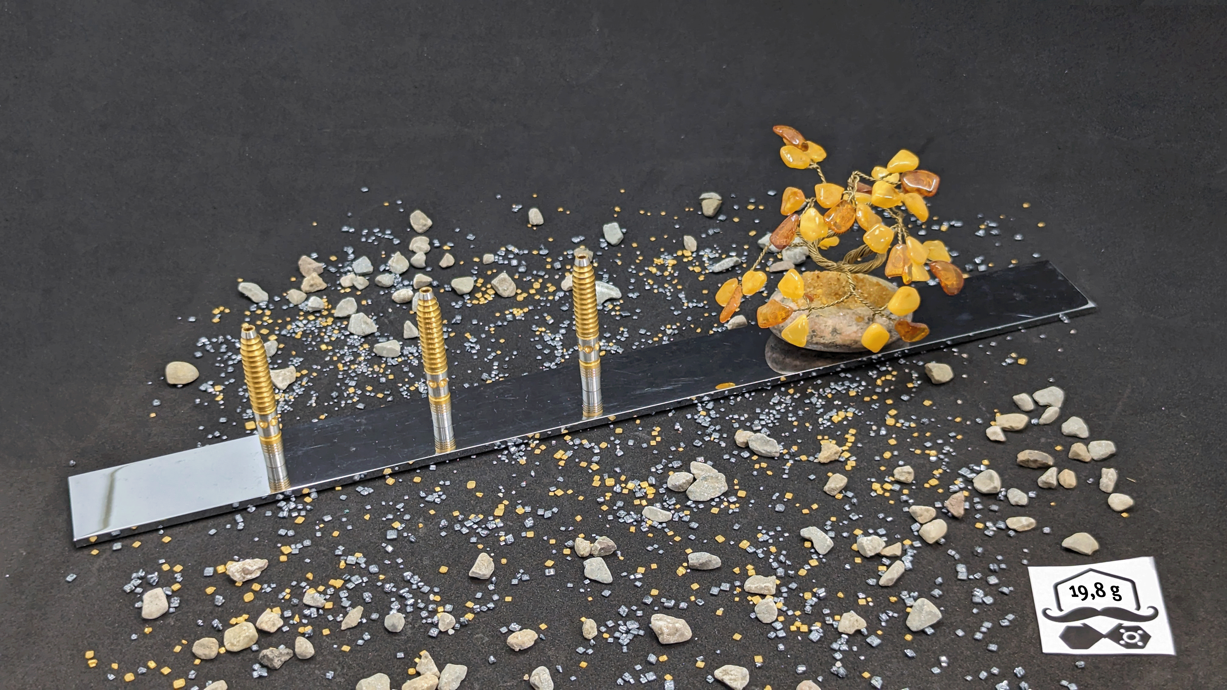 > > > > > Aurum Avid < < < < <  3er Set Barrels in Gold - 19,8g – Bild 2