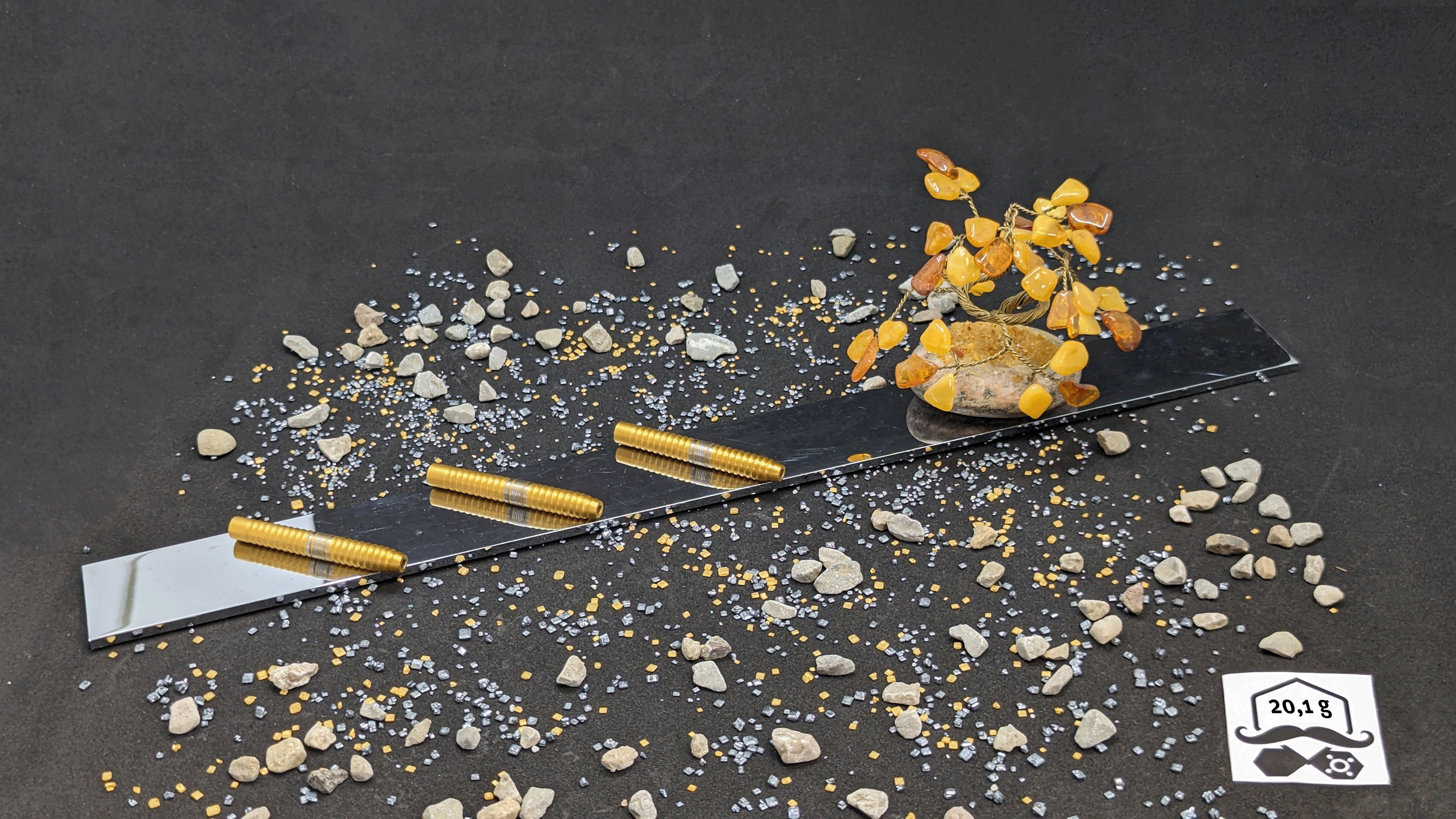 > > > Aurum Allegiance  < < <  3er Set Barrels in Gold - 20,1g