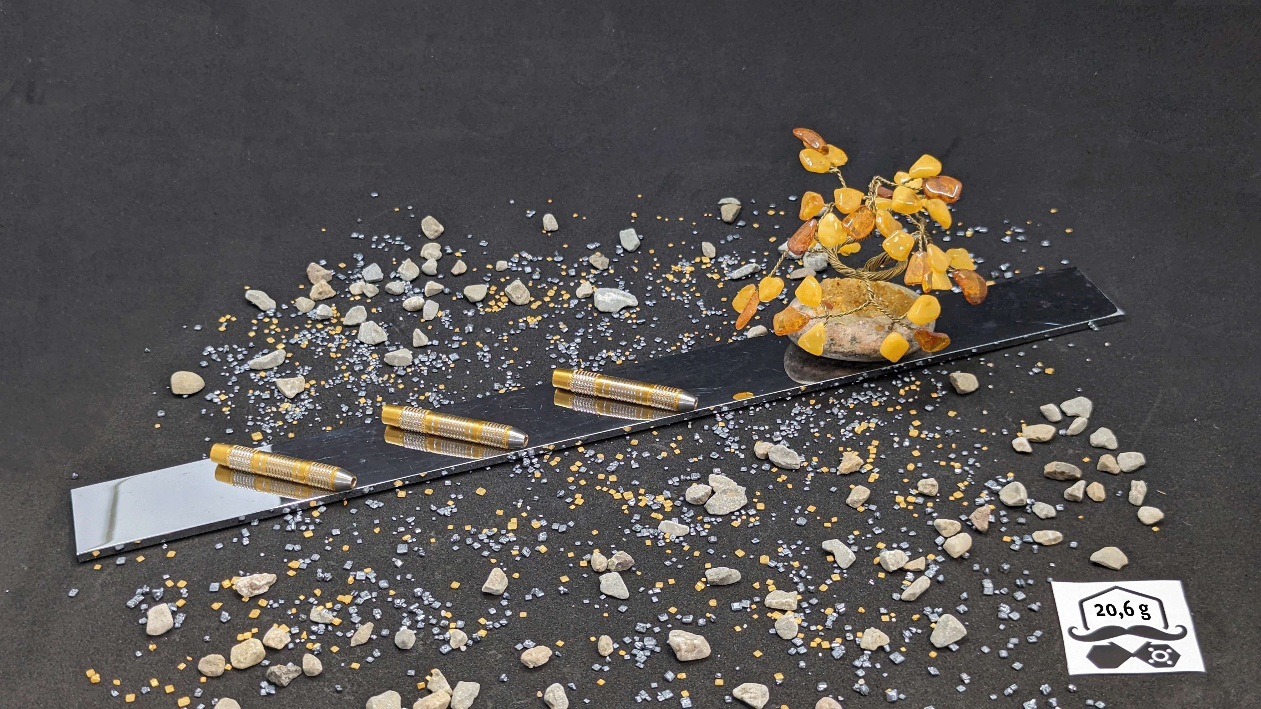> > > >  Aurum Affinity < < < < 3er Set Barrels in Gold - 20,6g