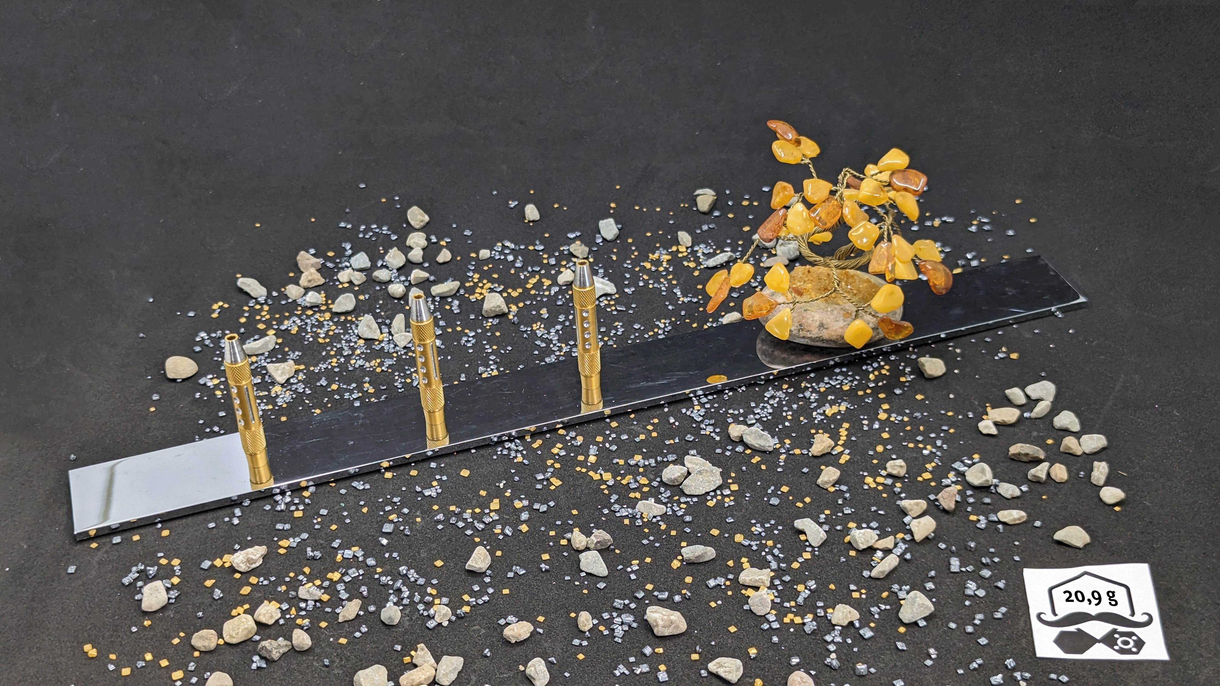 > > > Aurum Adversary < < < 3er Set Barrels in Gold - 20,9g – Bild 2