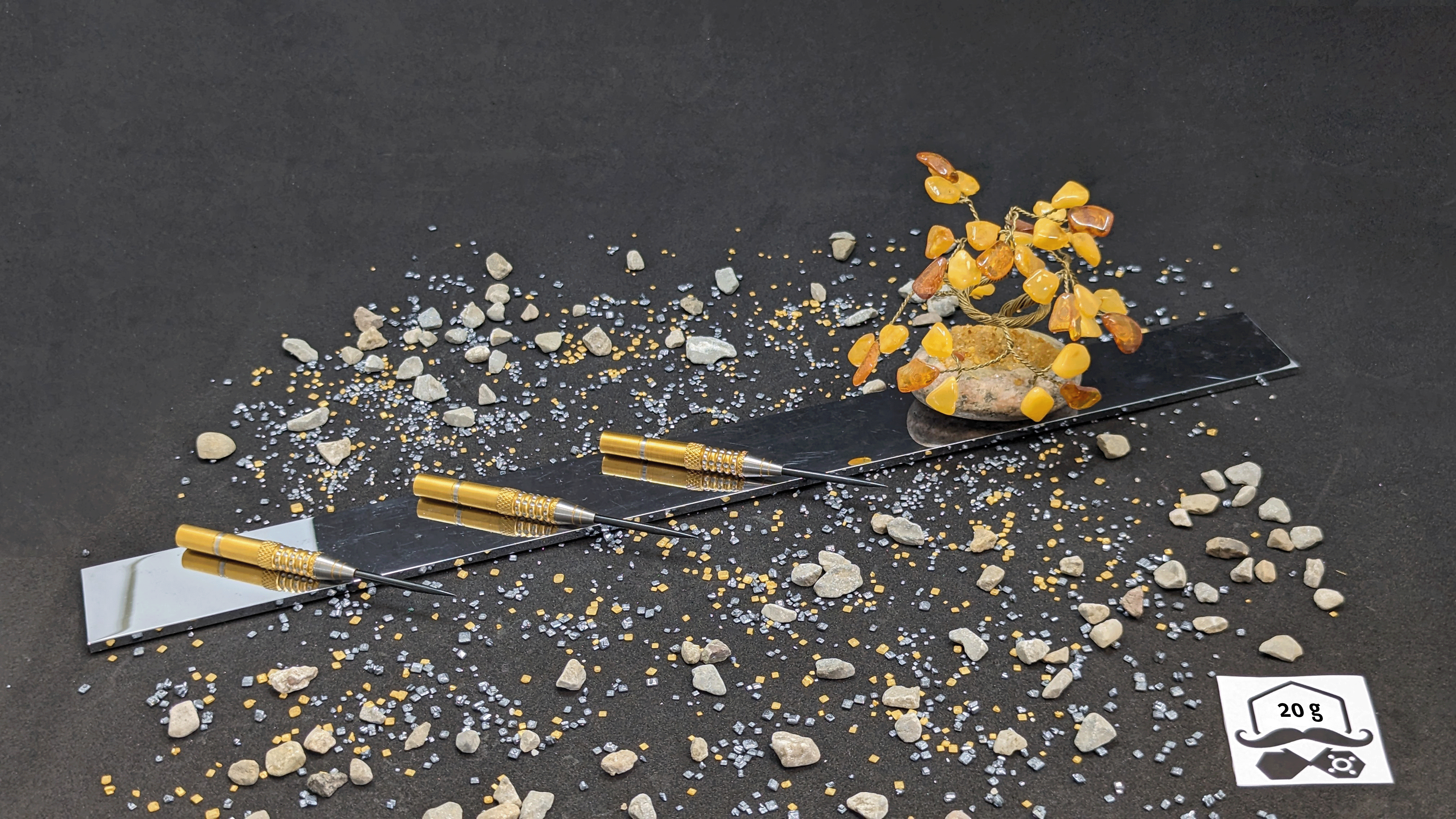 > > > > Aurum Axiom < < < < 3er Set Barrels in Gold - 20g