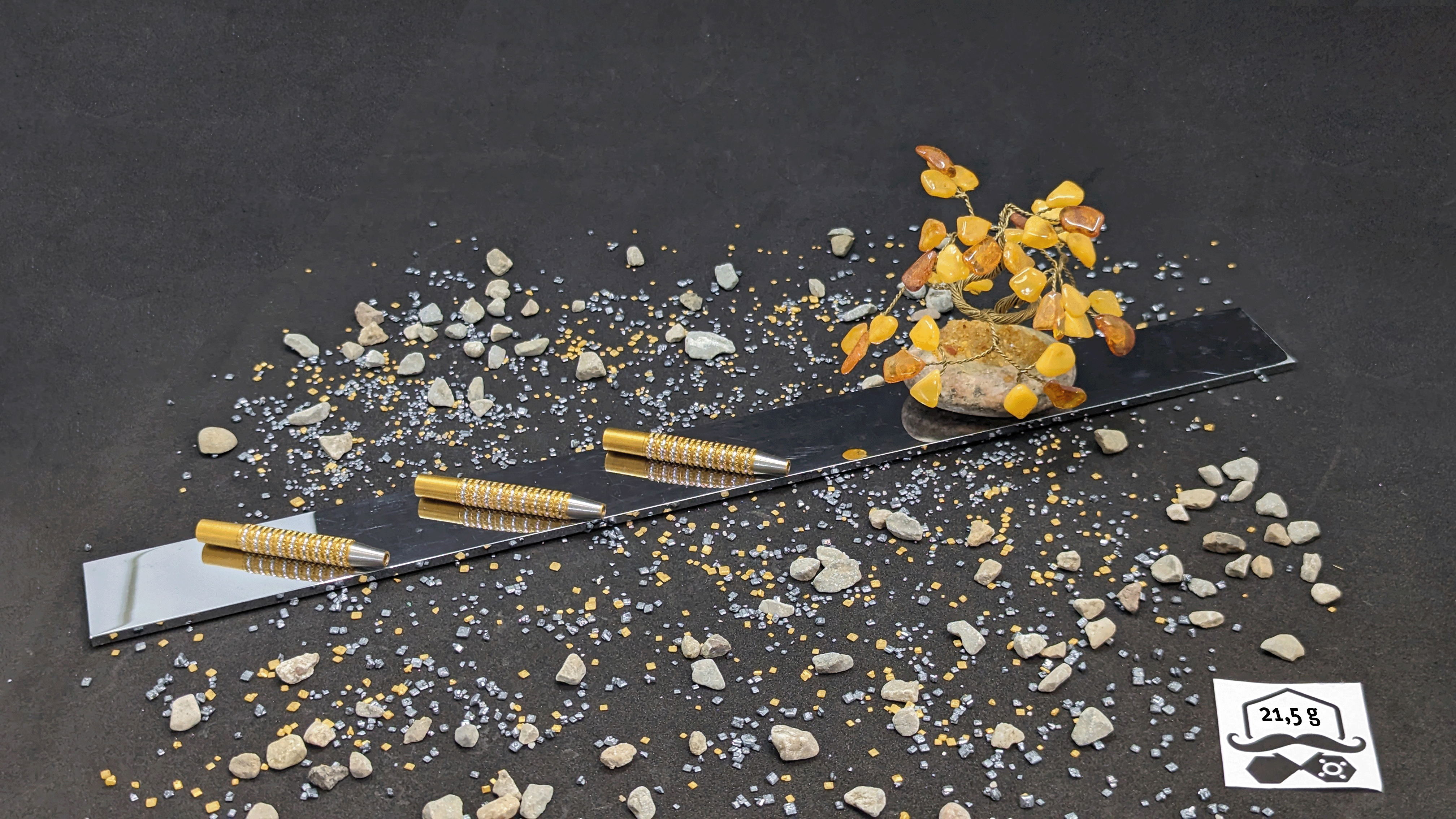 > > > Aurum Avalanche < < < 3er Set Barrels in Gold - 21,5g