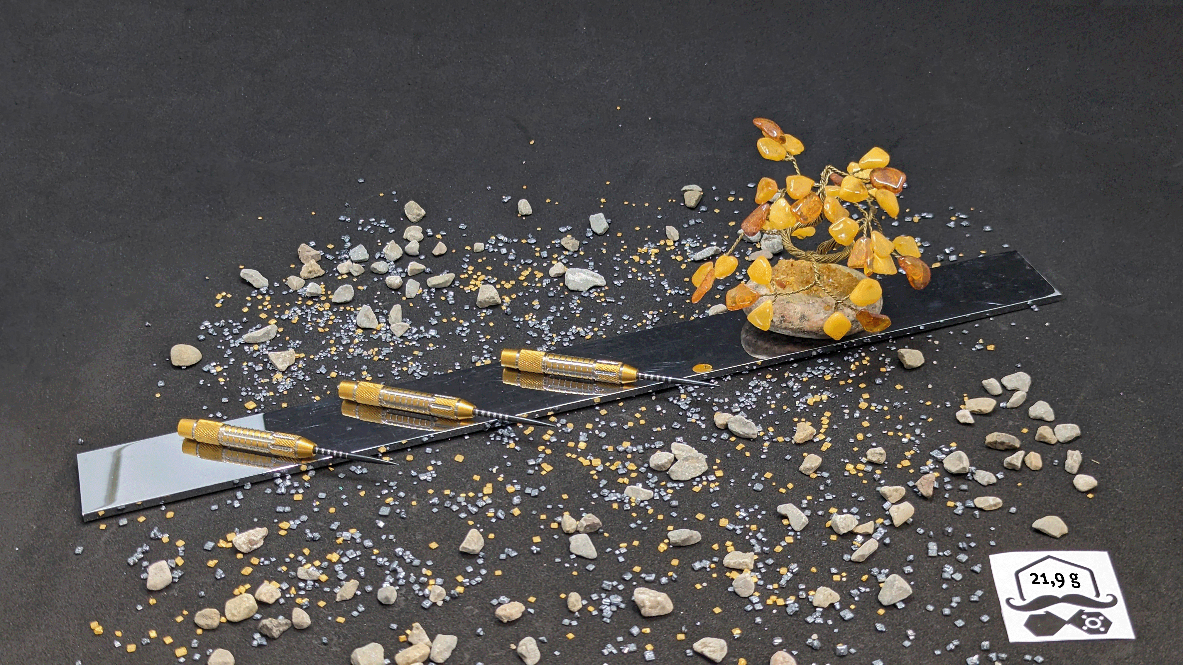 > > > > Aurum Acuity < < < < 3er Set Barrels in Gold - 21,9g
