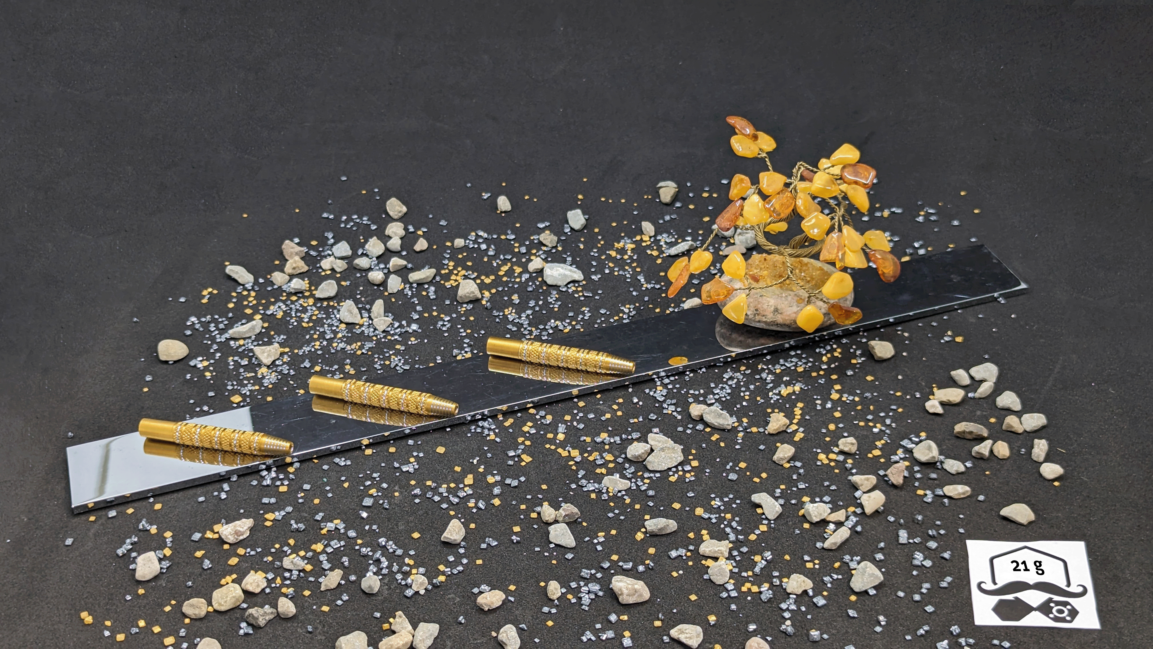 > > > > Aurum Allure < < < < 3er Set Barrels in Gold - 21g