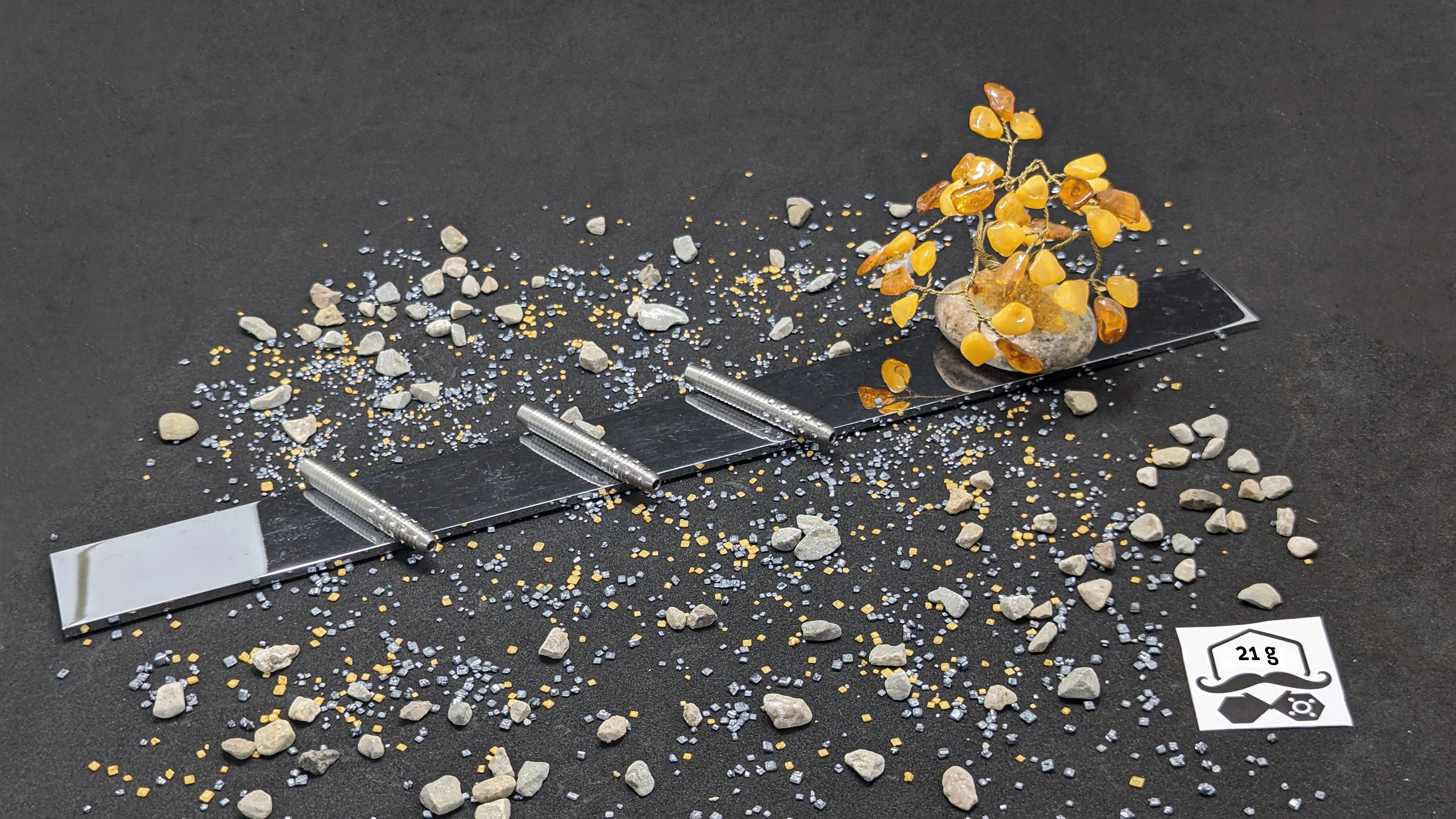 > > > > Silver Potestas < < < < 3er Set Barrels in Silber - 21g
