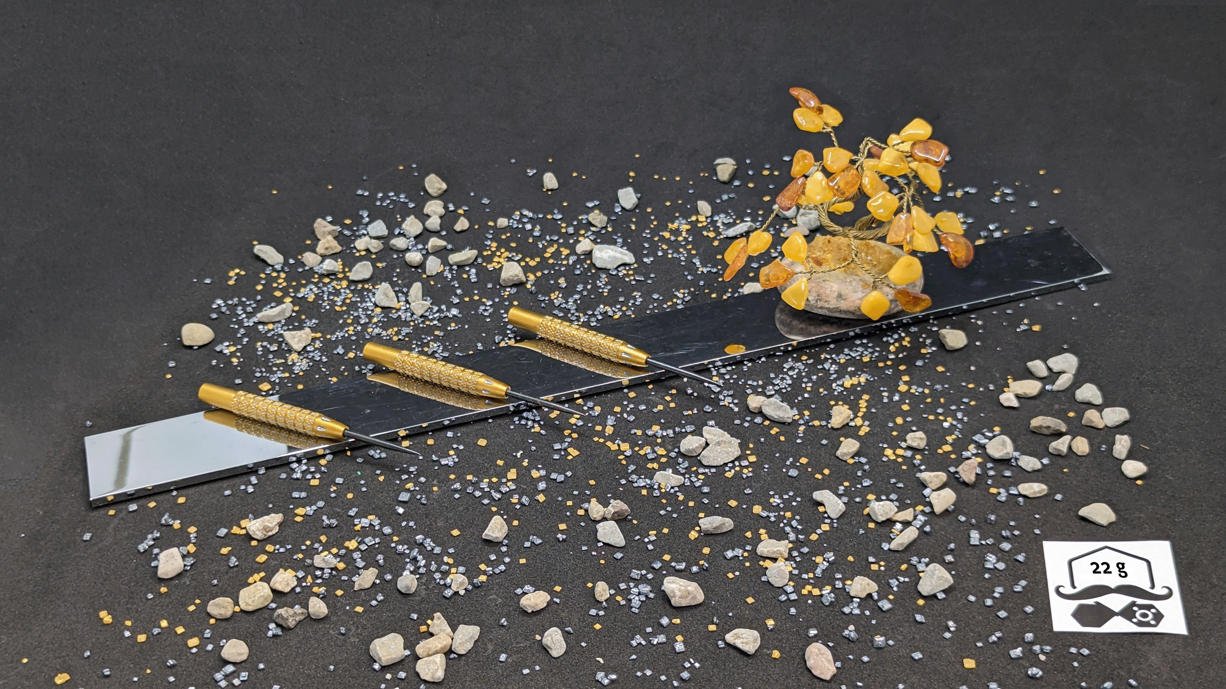 > > > Aurum Apparition < < < 3er Set Barrels in Gold - 22g