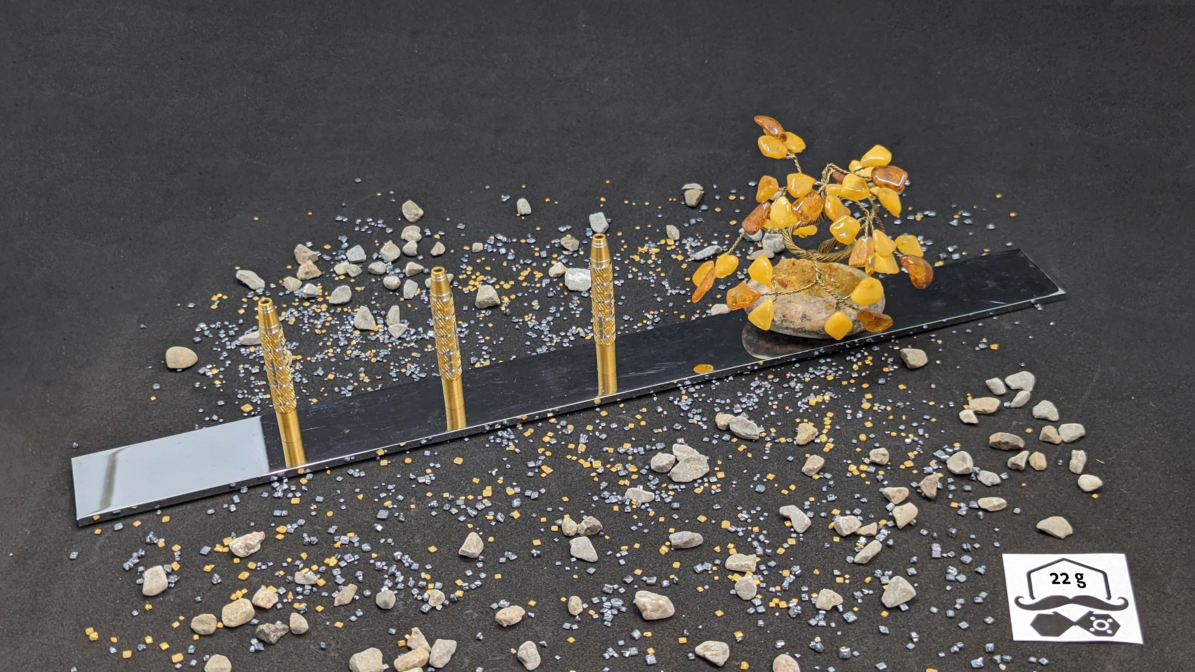 > > > > Aurum Awaken < < < <  3er Set Barrels in Gold - 22g – Bild 2