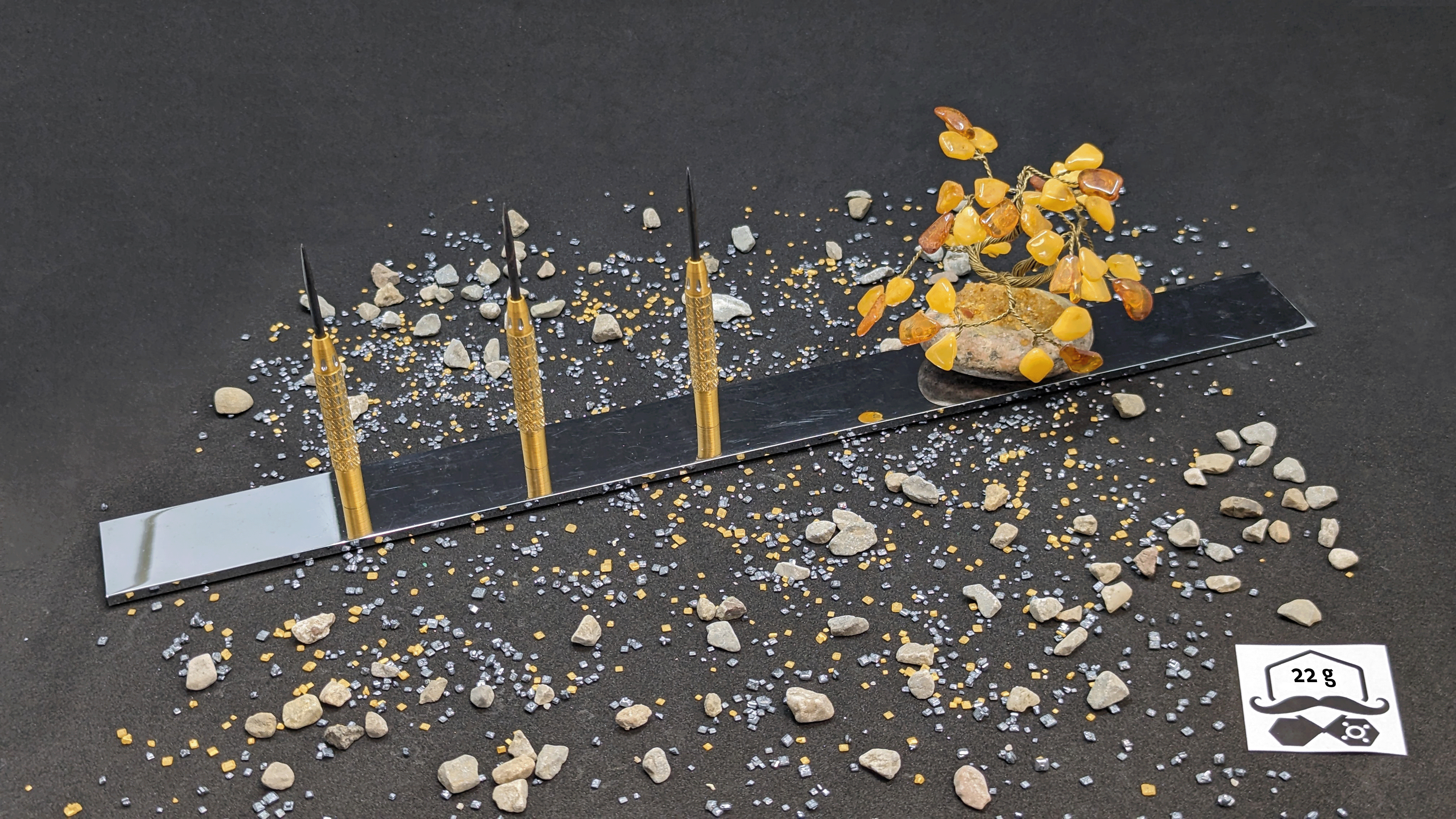 > > > Aurum Apparition < < < 3er Set Barrels in Gold - 22g – Bild 2