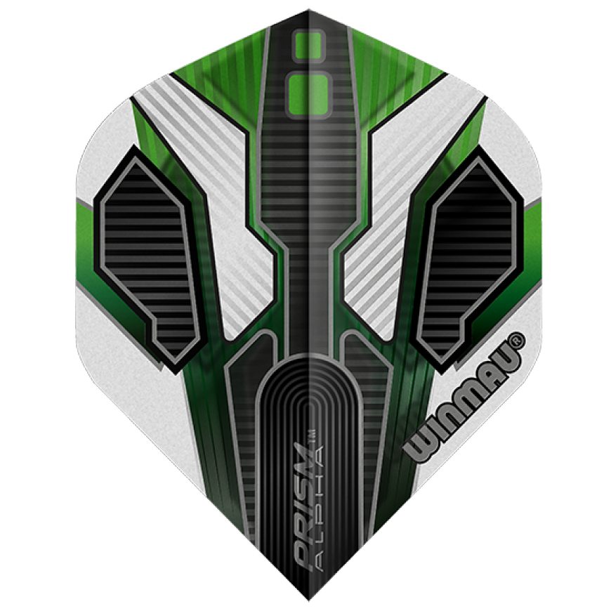 Winmau Prism Alpha Standard grün schwarz silber