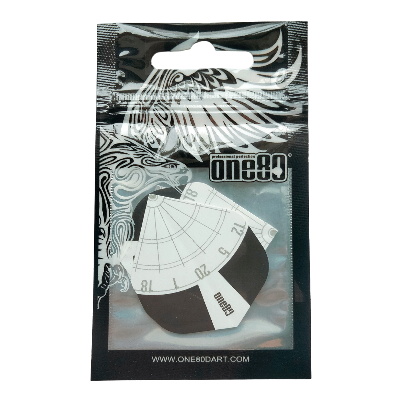 one80 Flights - Standard - Dartscheibe weiß