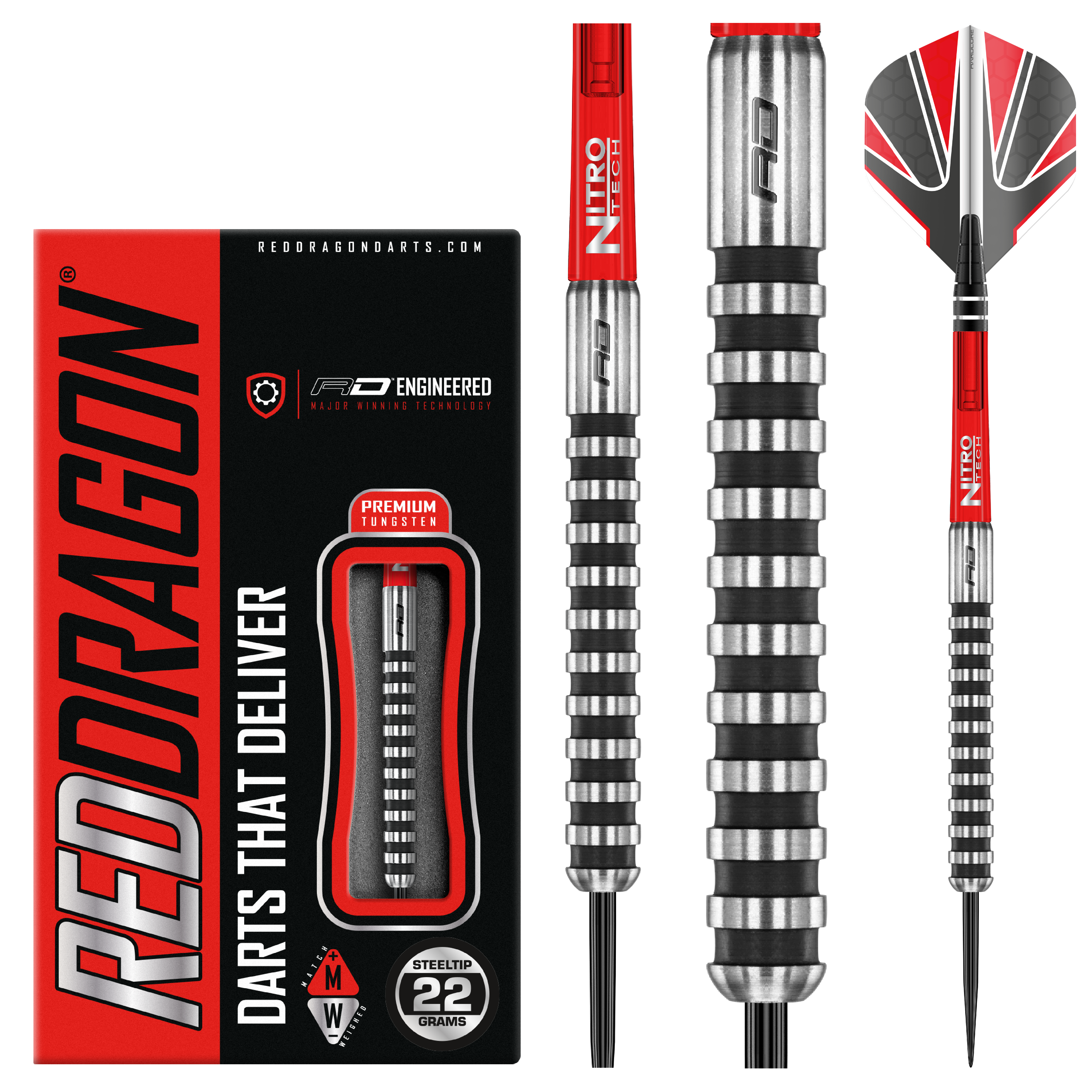Red Dragon - Javelin Black - 22g Steeldarts