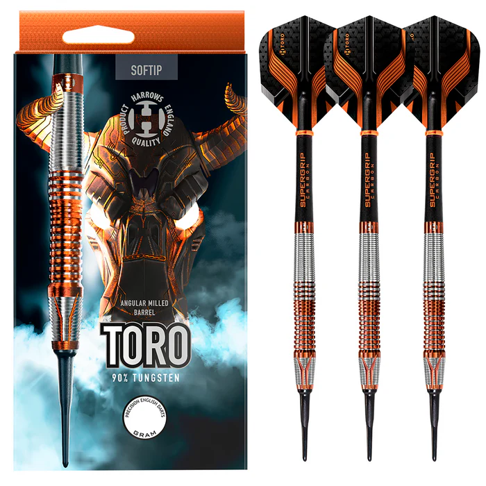 - - Harrows - - Toro 90% - - 20g Softdarts