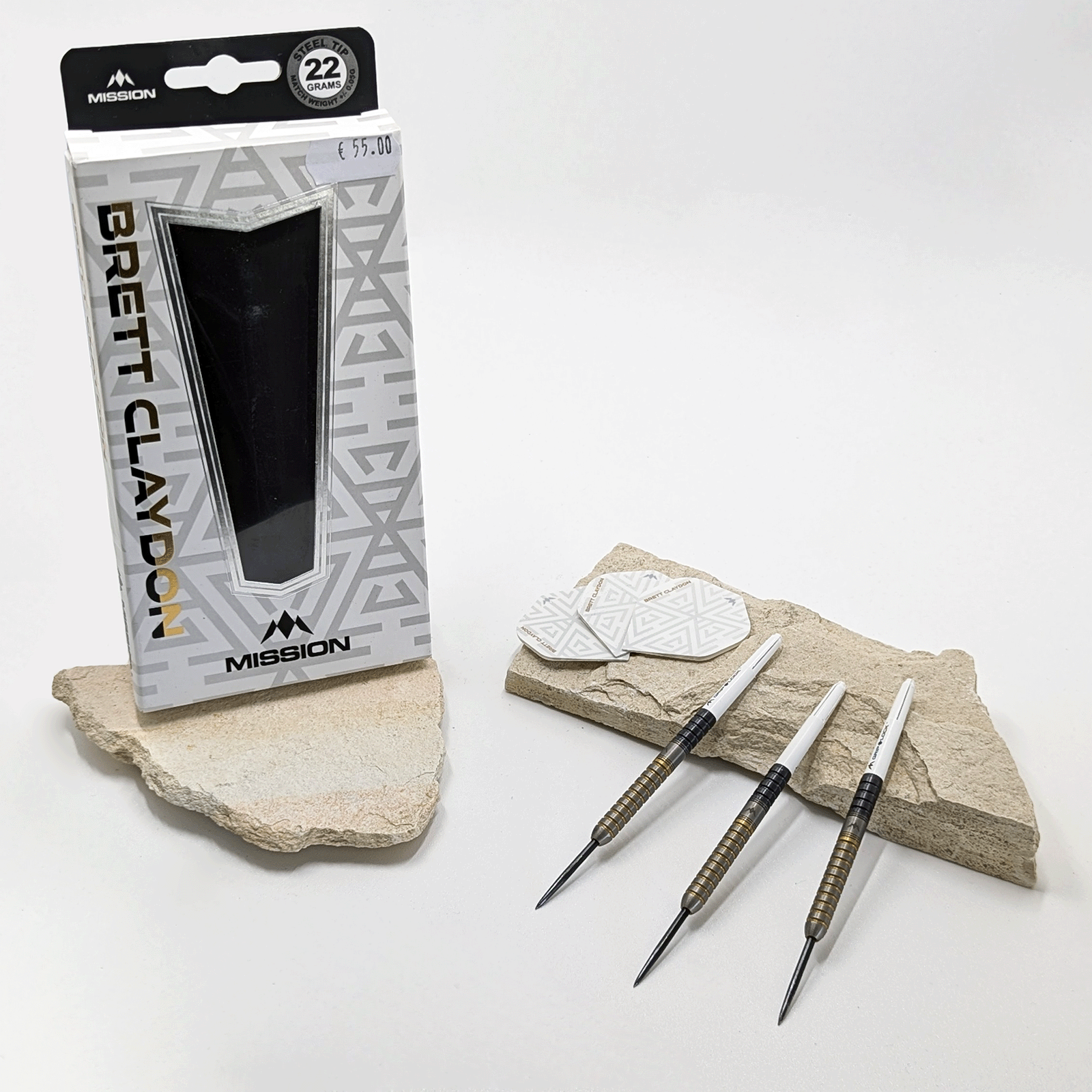 Mission - - Brett Claydon - - Black Gold - 22g Steeldarts