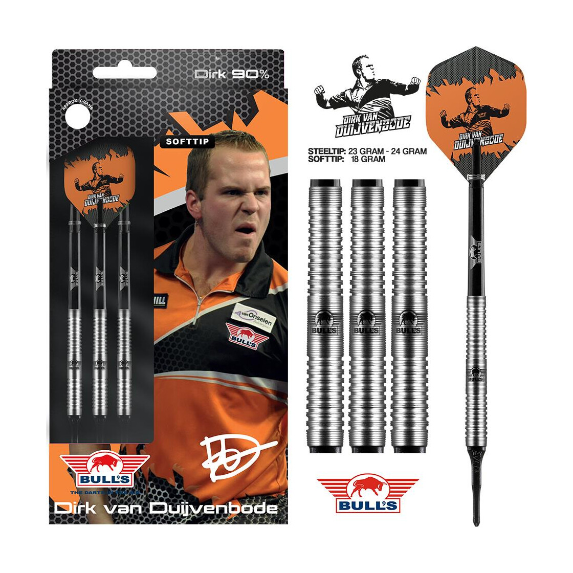 Bull´s - Dirk van Duijvenbode - 18g Softdarts