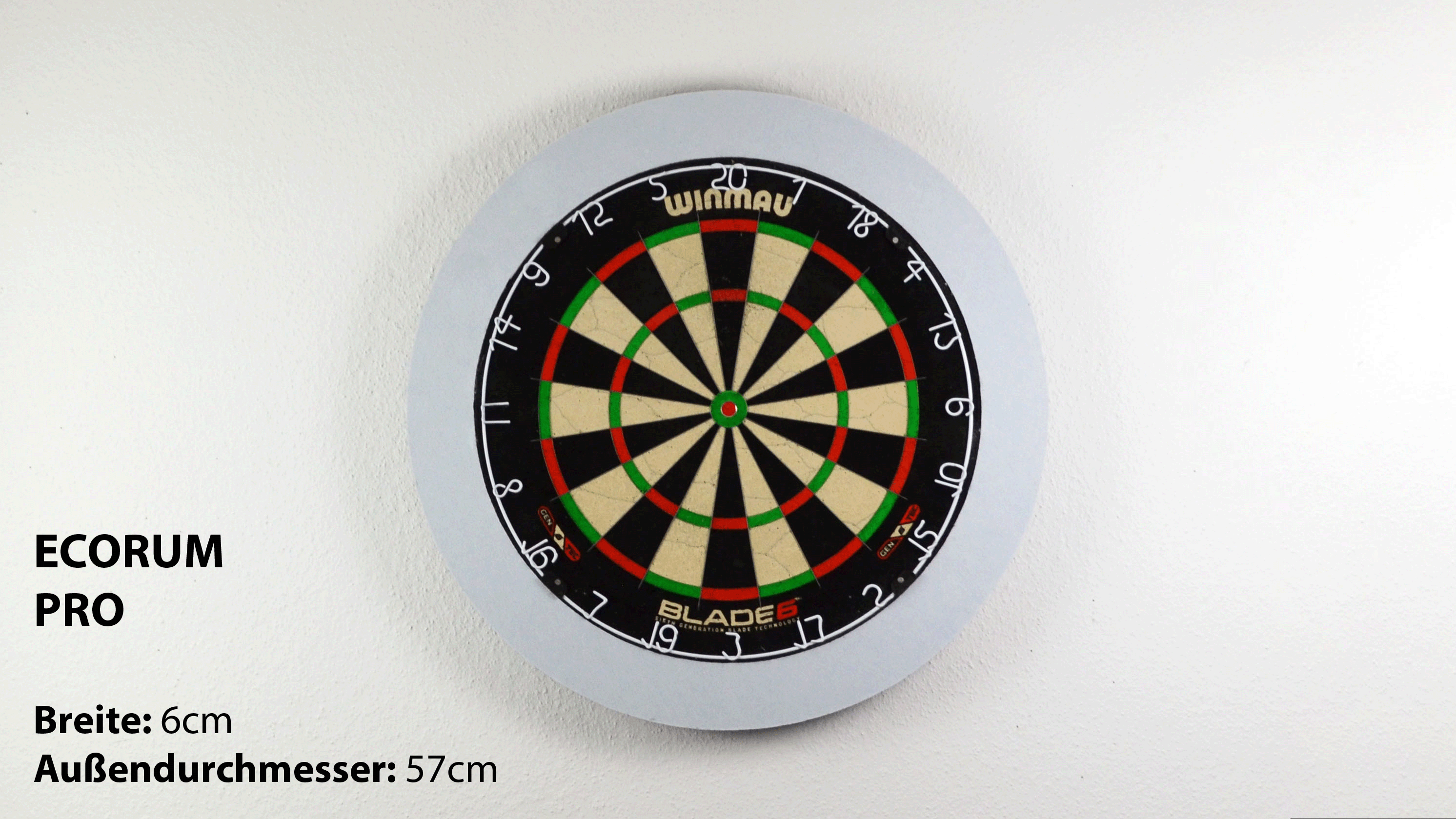 Ecorum PRO 6cm - Nachhaltiger Dart Surround aus 100% Polyester, multifunktionell einzigartig – Bild 2