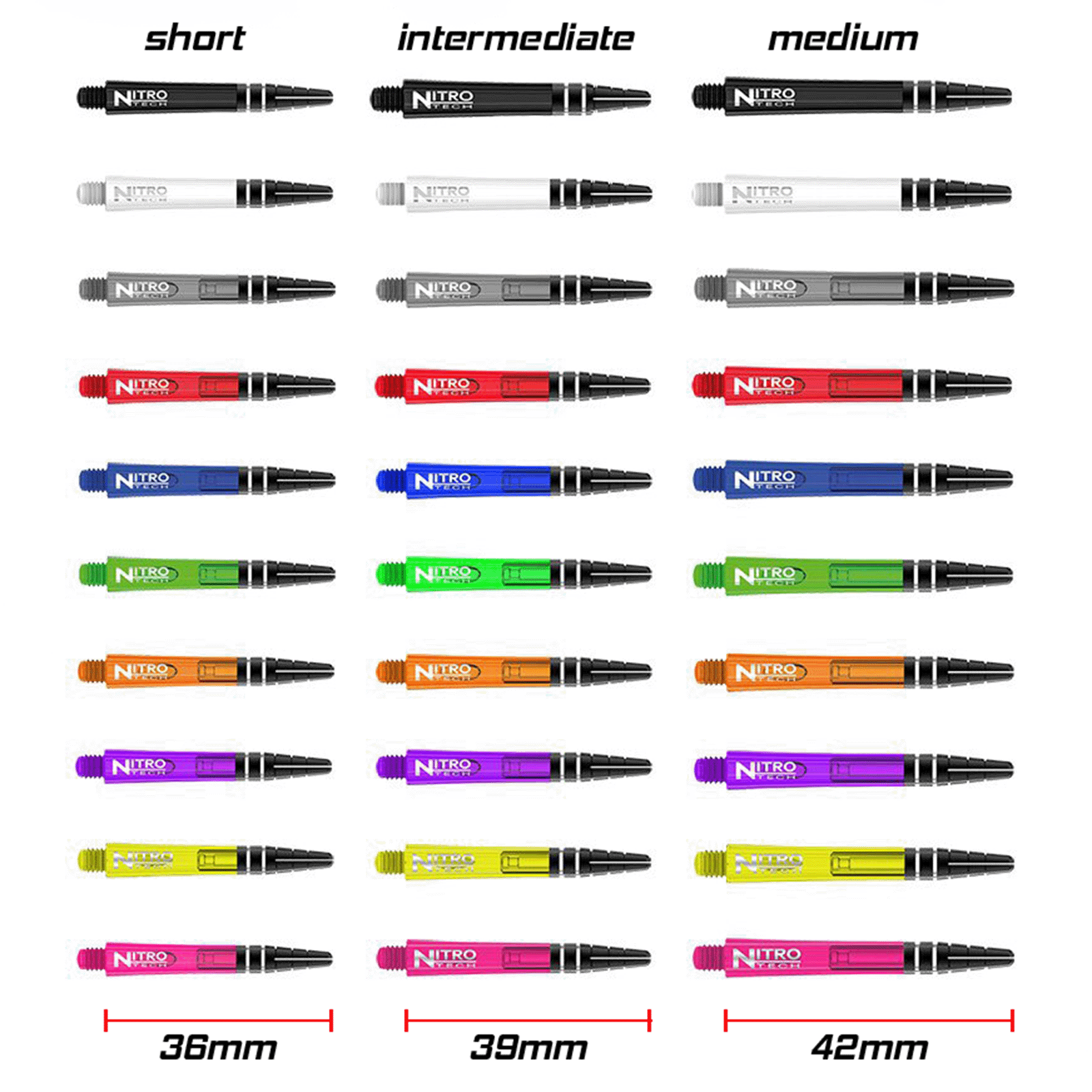 Red Dragon Nitrotech Shafts