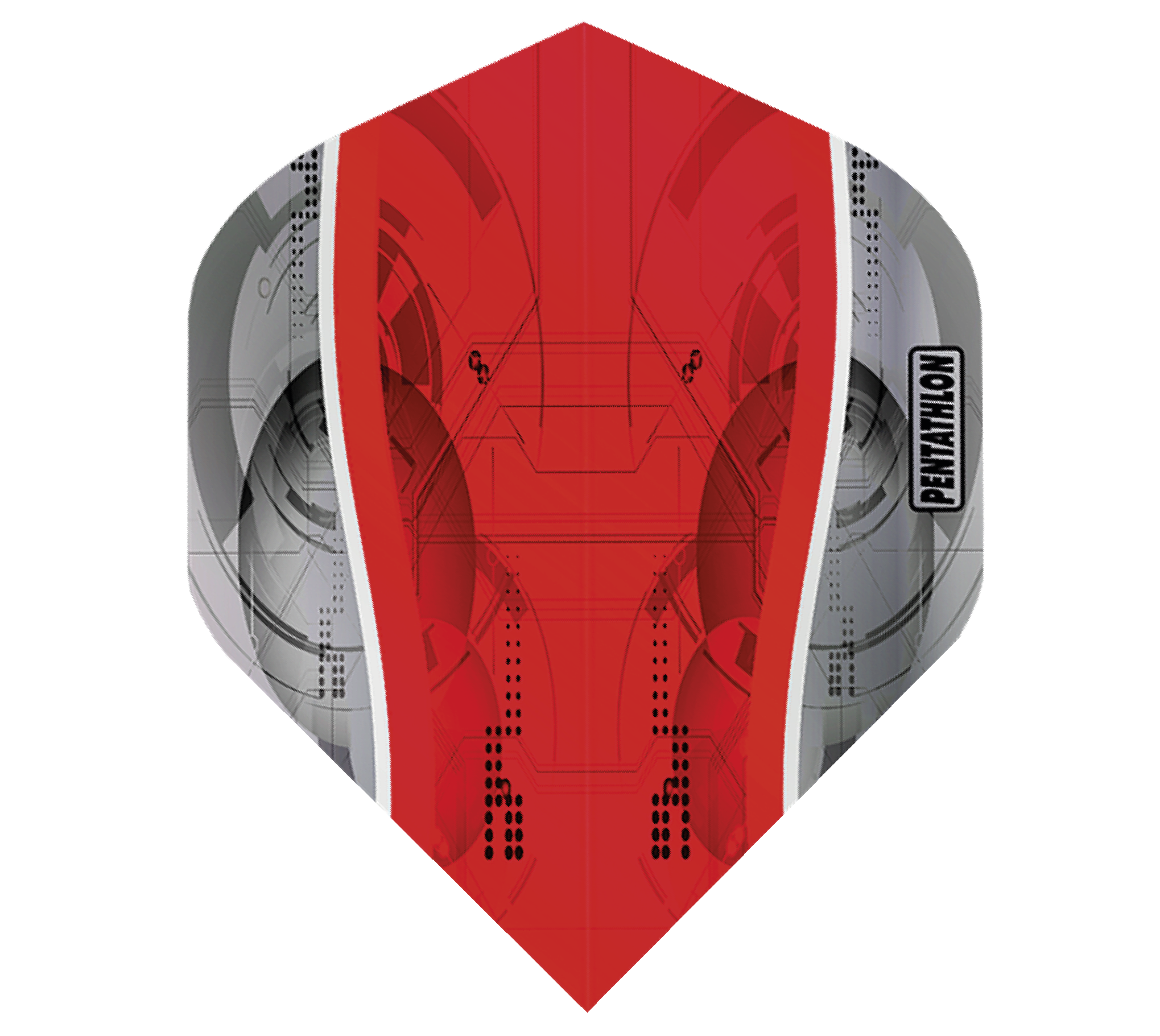 Pentathlon Flight - Standard - Silver Edge Red
