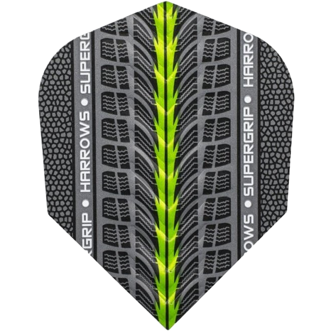 Harrows Supergrip - Standard silber grün