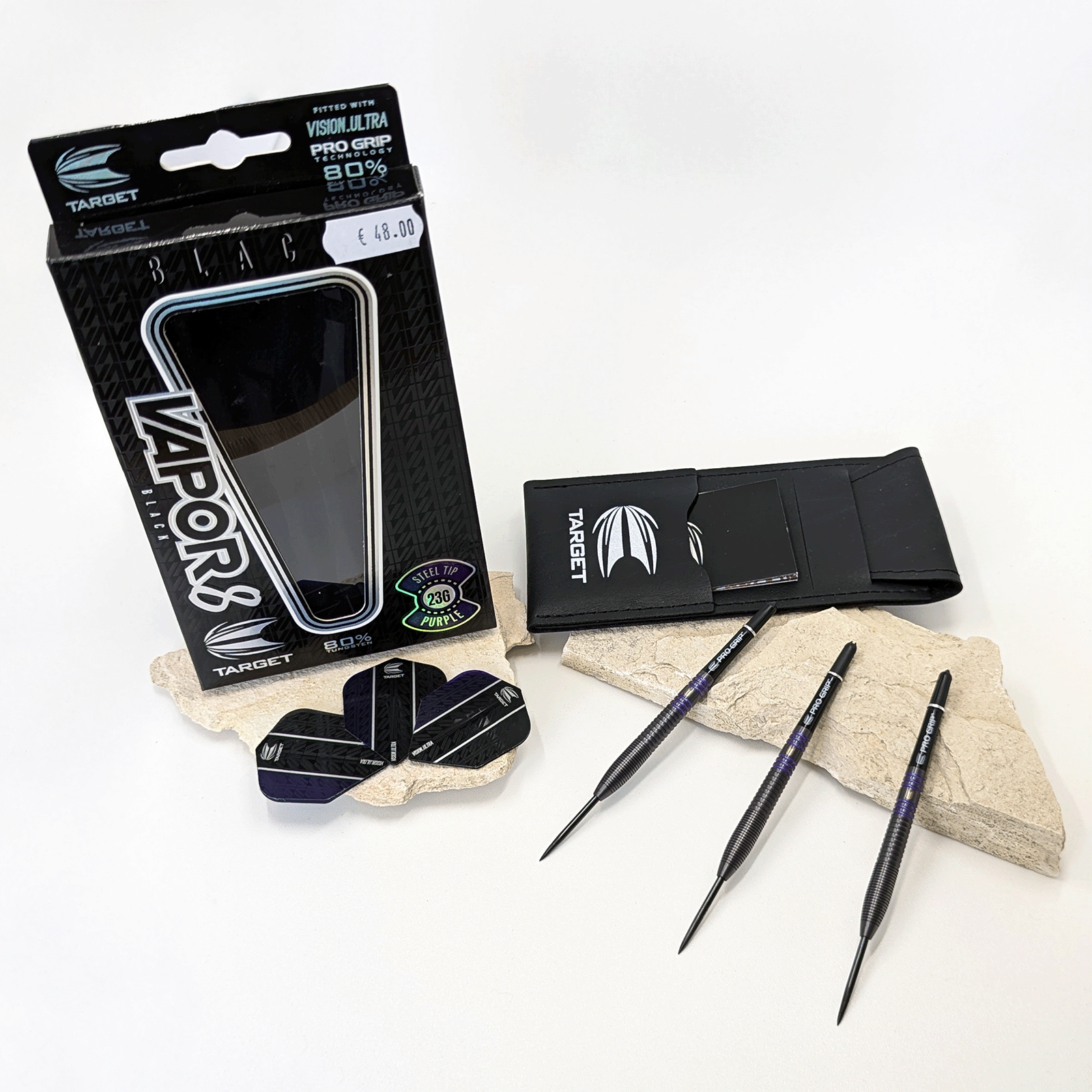 Target - Vapor8 Black Purple - 23g Steeldarts