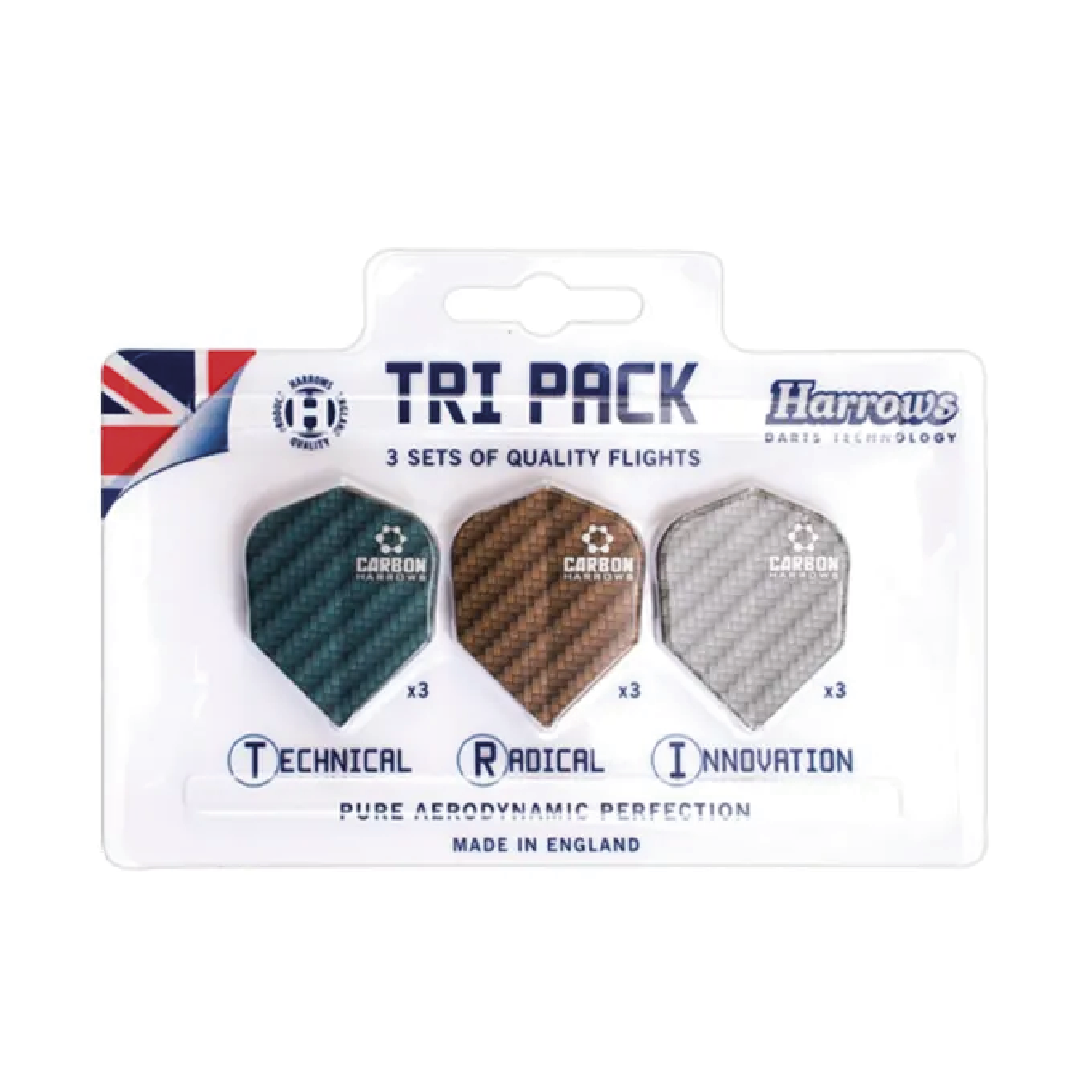 Harrows Carbon - Standard - Tri Pack