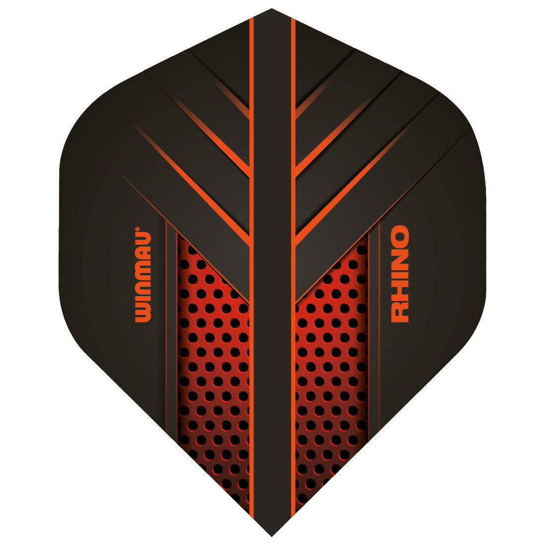 Winmau Rhino Flight Standard schwarz orange